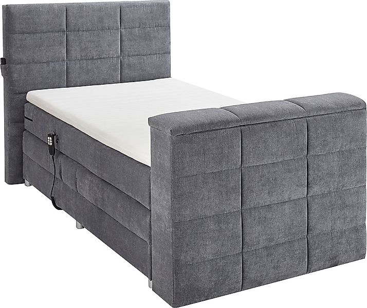 ED EXCITING DESIGN Boxspringbett "Denver" inkl. Motor, Topper und motorisie günstig online kaufen