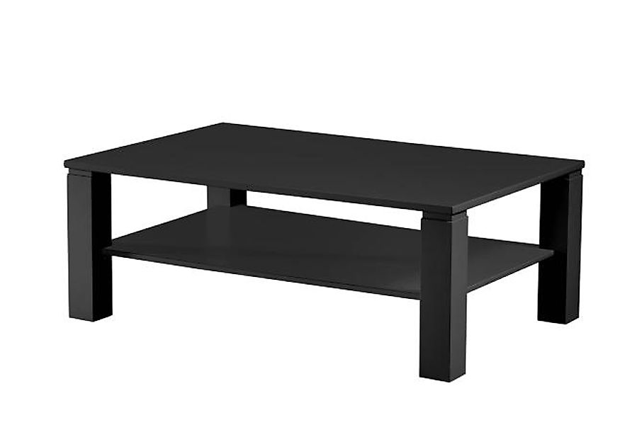 Couchtisch ca. 110x70x41 cm Schwarz Matt Lack günstig online kaufen