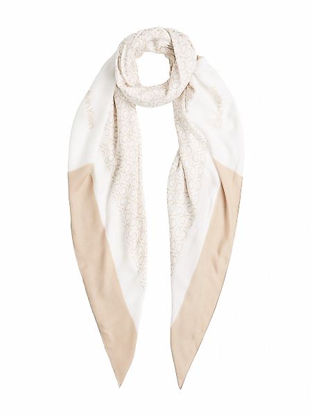 Calvin Klein Schal "GEO MINIMAL SCARF 130X130", mit Logo-Print günstig online kaufen