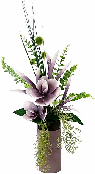 Kunstpflanze Arrangement Soft-Magnolie in Vase Magnolie, günstig online kaufen