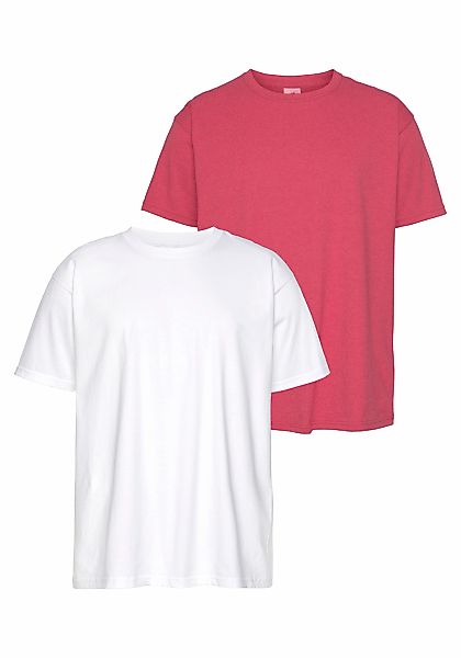 Fruit of the Loom T-Shirt, (Packung, 2 tlg.), aus reiner Baumwolle günstig online kaufen