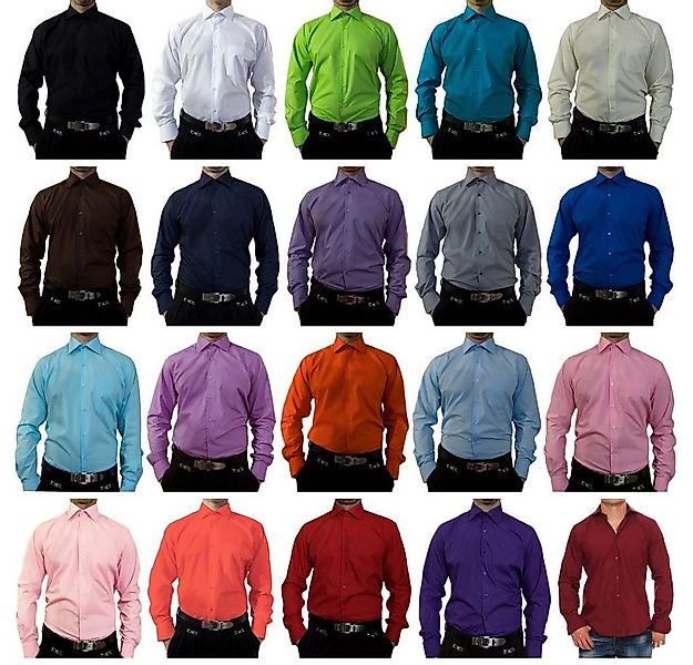Tonelli Businesshemd Designer Herren Hemd klassischer Kragen K11 Bügelleich günstig online kaufen