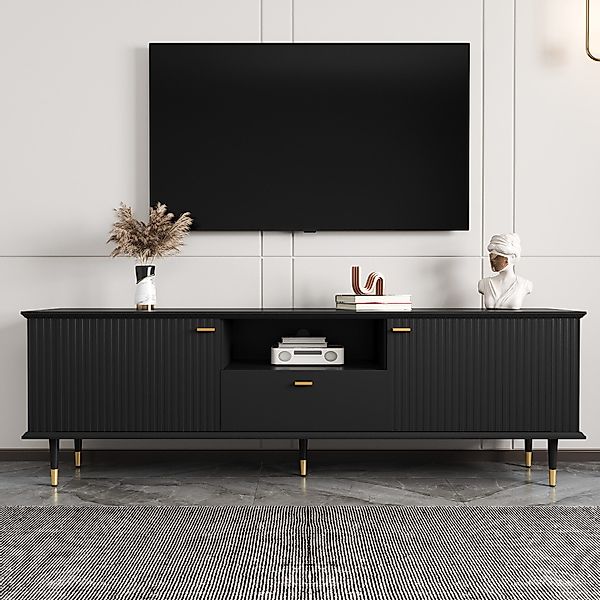 KLAM HOME Lowboard TV-Schrank mit offenen günstig online kaufen