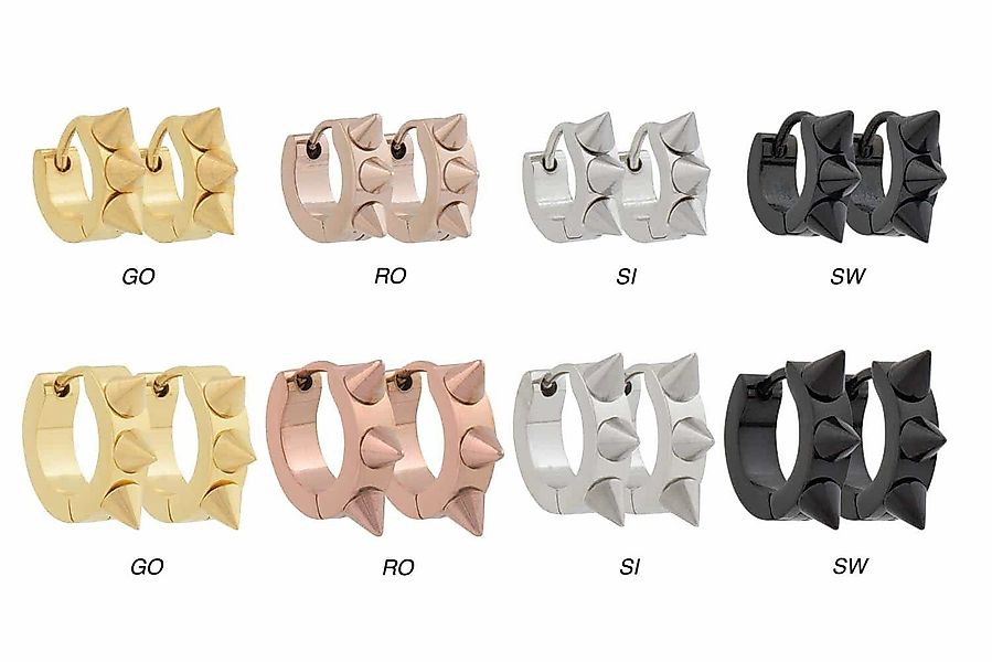 FILANGO Creolen-Set Chirurgenstahl Creolen DREI SPITZEN günstig online kaufen