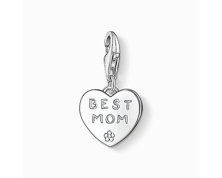 THOMAS SABO Anhänger Set Charm Anhänger Herz "Best Mom" - 925 Sterlingsilbe günstig online kaufen