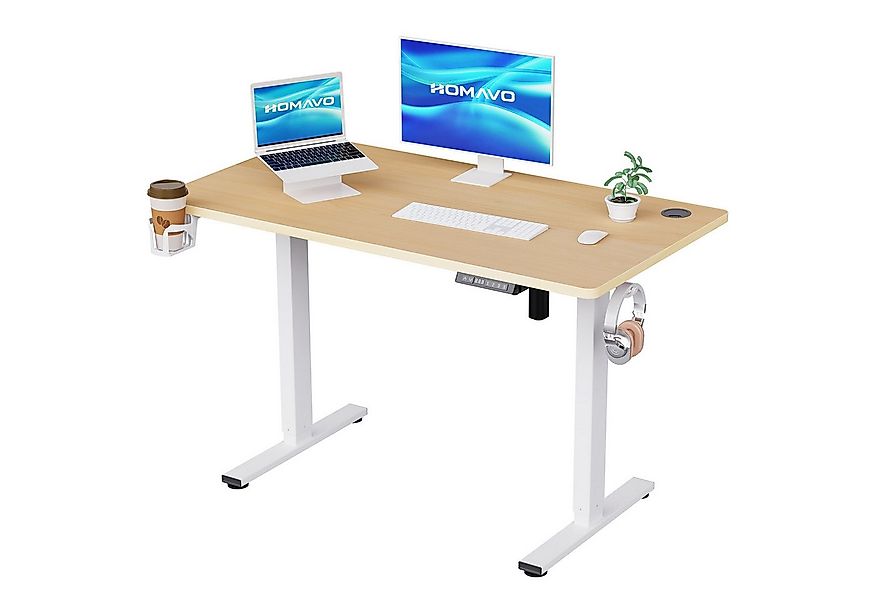 HOMAVO Schreibtisch Höhenverstellbarer schreibtisch mit Memory- und Rebound günstig online kaufen