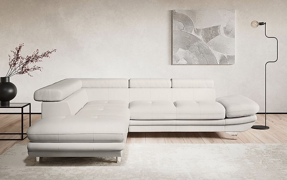 COTTA Ecksofa Enterprise L-Form, mit Arm- & Kopfteilverstellung, wahlweise günstig online kaufen