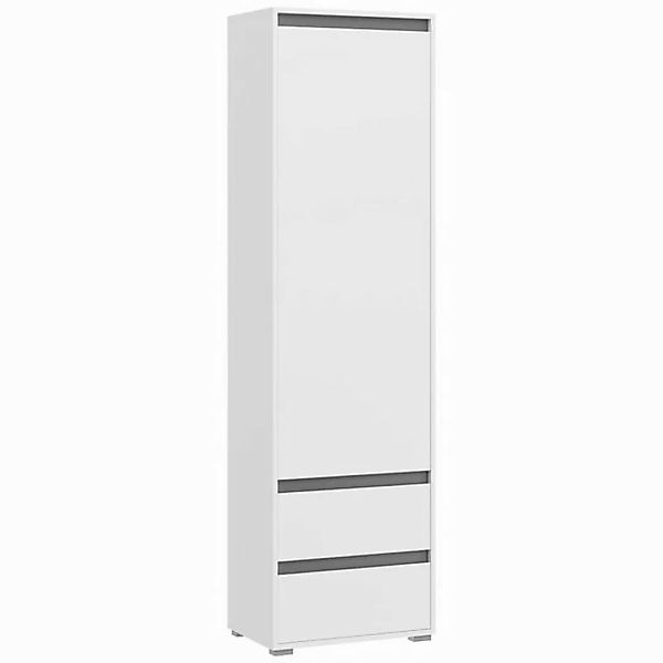 möbelvita Garderobenschrank Edge Garderobenschrank B/H/T 54x190x35 in weiß günstig online kaufen