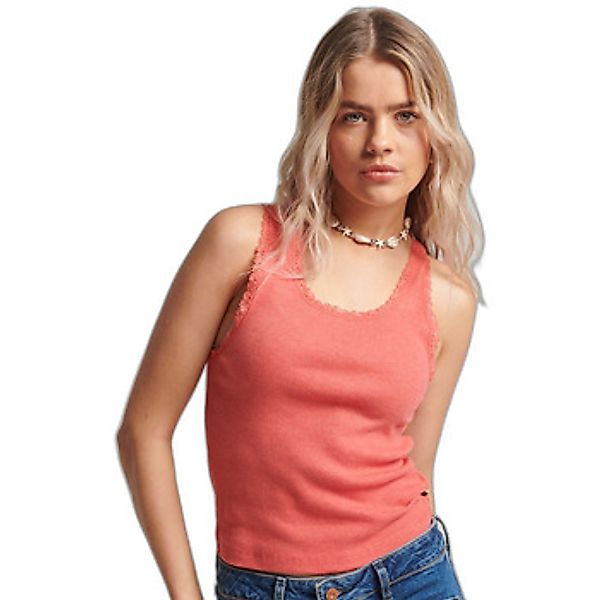 Superdry  Tank Top Débardeur avec liseré en dentelle femme günstig online kaufen