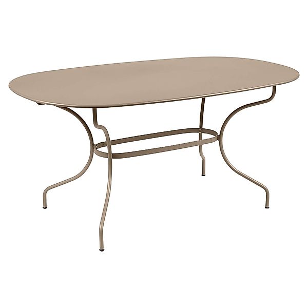 Opéra+ Ovaler Tisch 160 x 90 cm Outdoor Muskat günstig online kaufen