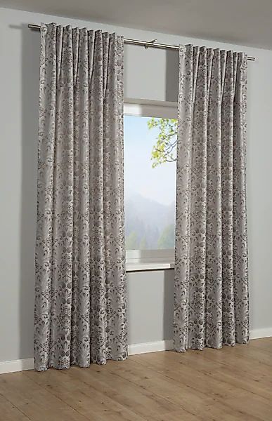 Sehlbach Gardine »Schal Jacquard Ornamente« Schlaufen 1 Stk. tlg. mit Gardi günstig online kaufen