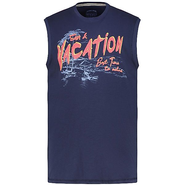 Redfield Tanktop mit Print Farbe dunkelblau Größe: 5XL günstig online kaufen
