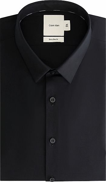 Calvin Klein Businesshemd "XSLIM ESNTL POPLIN NOS STR SLD" Mit Rundhalsauss günstig online kaufen
