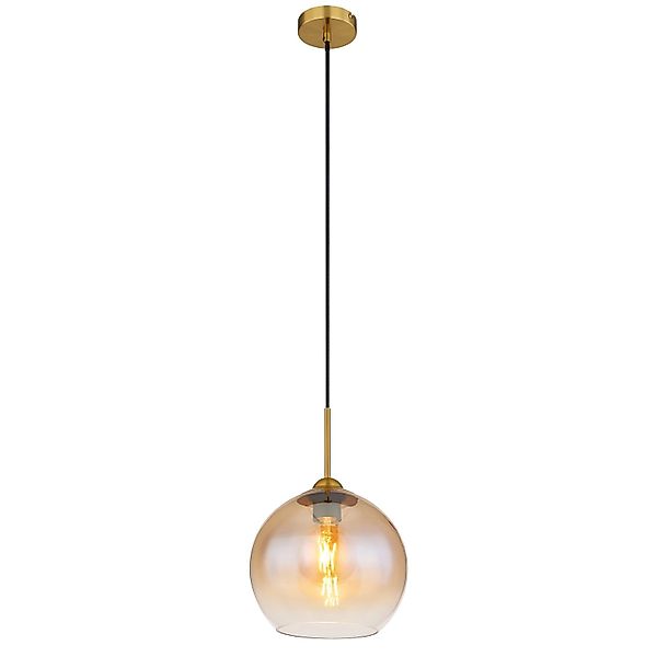 Globo Lighting Pendelleuchte   ¦ gold ¦ Maße (cm): B: 25 H: 120 T: 25.0 Lam günstig online kaufen