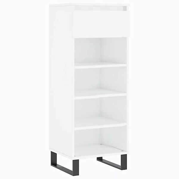 vidaXL Schuhschrank Schuhschrank Hochglanz-Weiß 40x36x105 cm Spanplatte günstig online kaufen