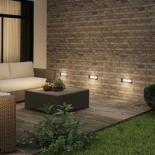 Lucande Lachlain LED-Wandeinbaulampe für außen günstig online kaufen