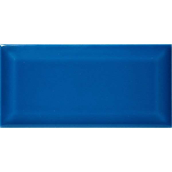 Wandfliese Metro Facette Blau Glasiert Glänzend 7,5 cm x 15 cm günstig online kaufen