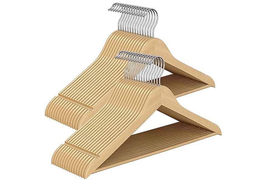 SONGMICS Kleiderbügel, (30-tlg), Holzbügel schlank, 0,8 cm dünn, 360° drehb günstig online kaufen