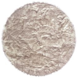 my home Fellteppich "Sammo" rund 60 mm Höhe Kunstfell, leuchtende Farben, b günstig online kaufen