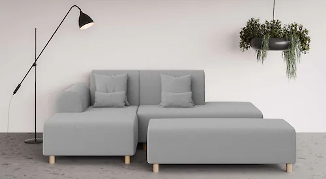 OTTO home Ecksofa »Suyala« L-Form mit Hocker günstig online kaufen