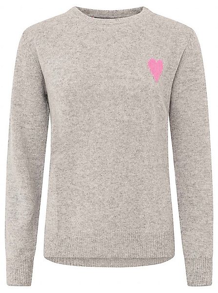 Zwillingsherz Kaschmirpullover 100% Kaschmir Pullover mit Herz günstig online kaufen