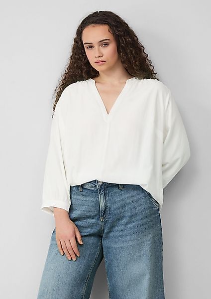 QS Kurzarmbluse Bluse Bluse aus Viskose günstig online kaufen