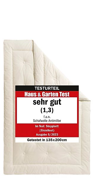f.a.n. Schlafkomfort Naturhaarbettdecke »Wolle Anti Milbe«, normal, Füllung günstig online kaufen