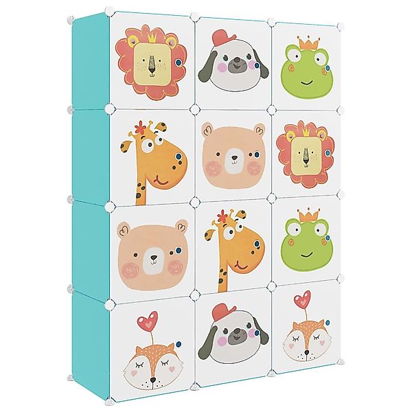 vidaXL Schuhregal Kinderschrank Modular mit 12 günstig online kaufen