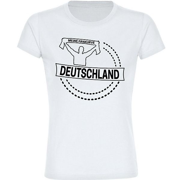 multifanshop T-Shirt Damen Deutschland - Meine Fankurve - Frauen günstig online kaufen