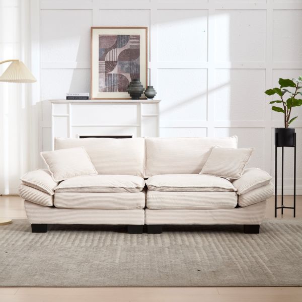 TavilaEcon Loungesofa Modernes Doppelsofa aus luxuriösem günstig online kaufen