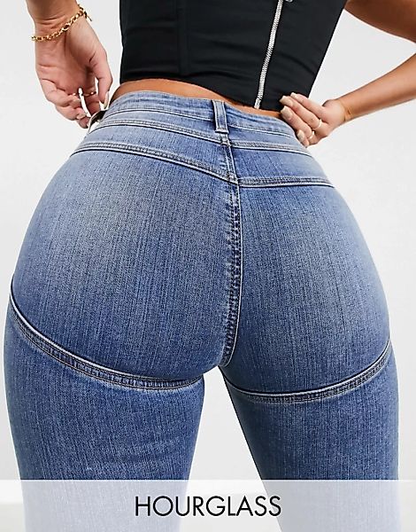 ASOS DESIGN – Lift and Contour – Figurformende, eng geschnittene Jeans mit günstig online kaufen