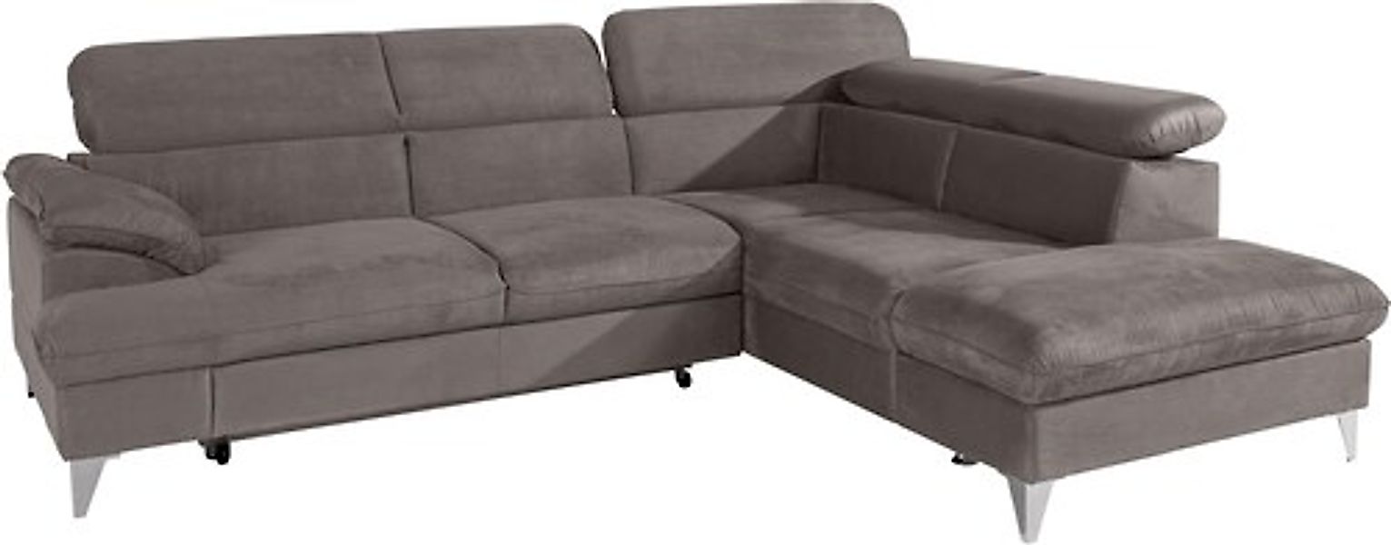 COTTA Ecksofa »Caluso L-Form«, mit Kopfteilverstellung, wahlweise mit Bettf günstig online kaufen