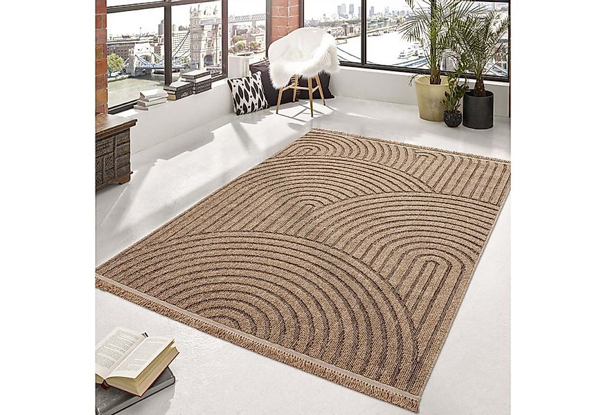 TaraCarpet Teppich Outdoor & Indoor Teppich wetterfest Borneo Premium Sisal günstig online kaufen