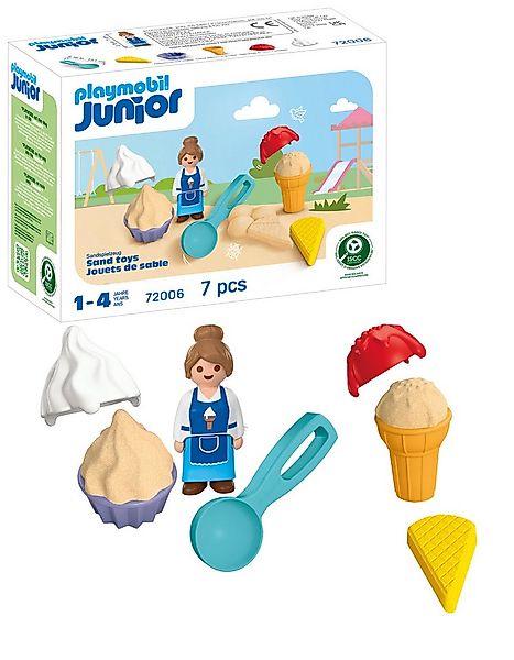 Playmobil® Sand-Eisdiele (72006), Junior Sand Konstruktions-Spielset, (7 St günstig online kaufen