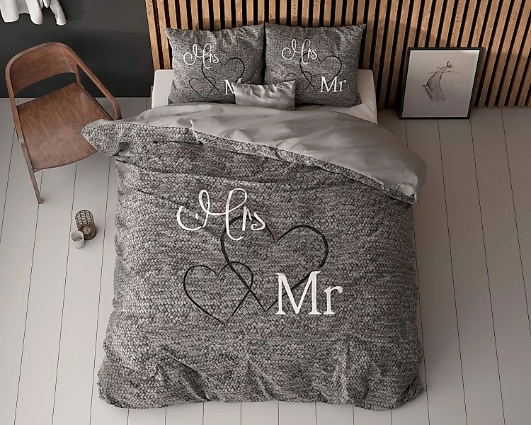 Sitheim-Europe Bettwäsche Bettwäsche-Set Mr-Mrs, 2 teilig günstig online kaufen