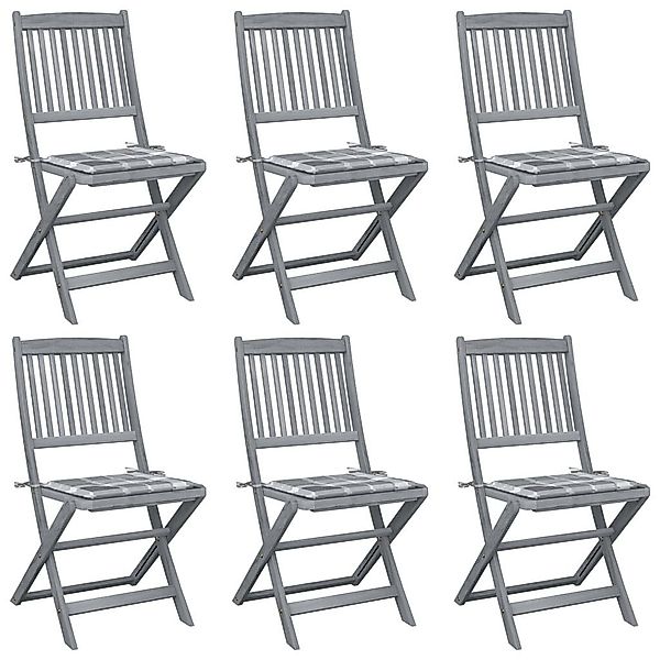 vidaXL Gartenstuhl Klappbare Gartenstühle 6 Stk. günstig online kaufen