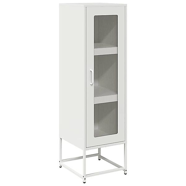 vidaXL Highboard Weiß 36x39x123 cm Kaltgewalzter Stahl 853397 günstig online kaufen