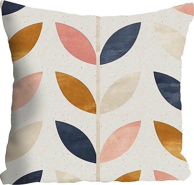 queence Dekokissen "Nils" Kissenhülle,Blätter,Floral,Naturmotiv,Pflanzenmus günstig online kaufen