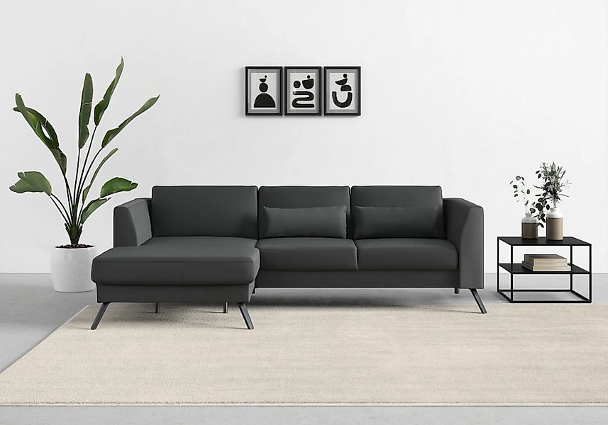 sit&more Ecksofa "Lindholm L-Form" mit Sitztiefenverstellung und Federkern günstig online kaufen