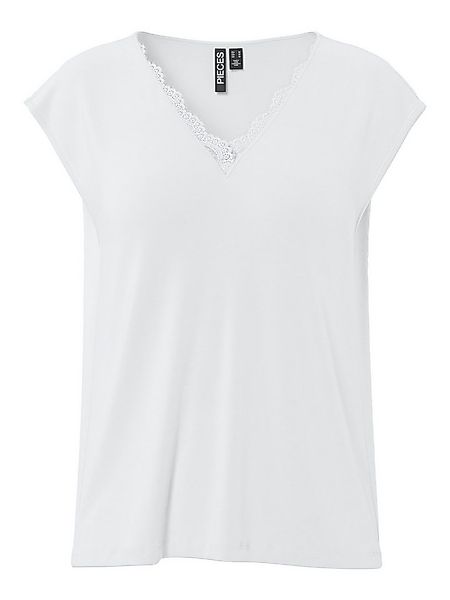 pieces T-Shirt PCKAMALA LACE V-NECK TEE JRS NOOS B günstig online kaufen