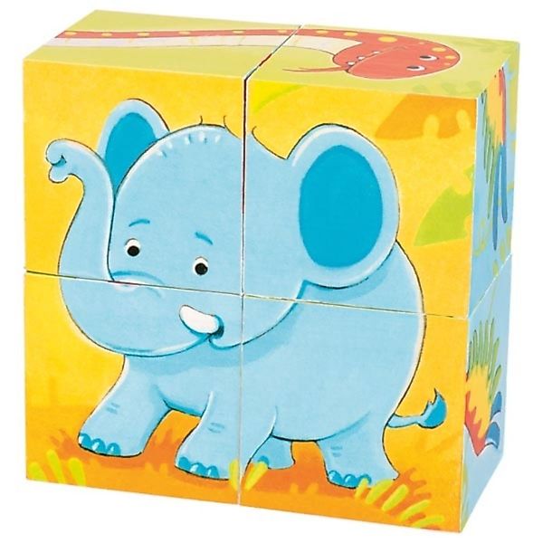 goki Würfelpuzzle Würfelpuzzle Wilde Tiere 4tlg günstig online kaufen