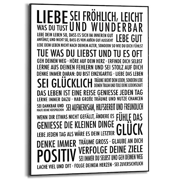 Reinders Poster "Positiv Leben" günstig online kaufen