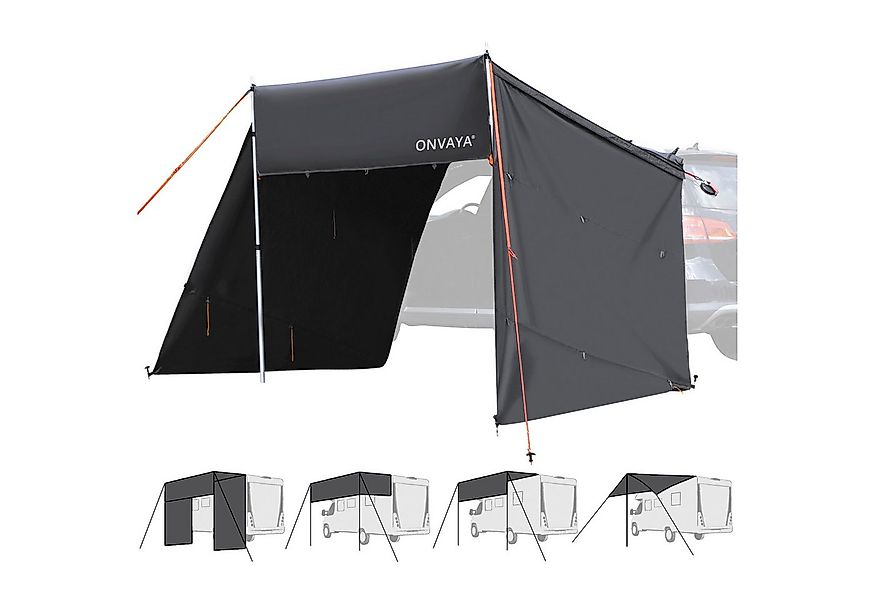 ONVAYA Sonnensegel Auto-Sonnensegel, Schutz vor Wind, Regen, Sonne, 6 Aufba günstig online kaufen