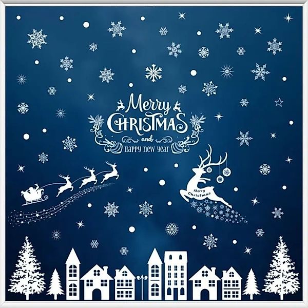 Montegoni Fensterdekoration Weihnachten Fensterbilder 79tlg Schneeflocken günstig online kaufen