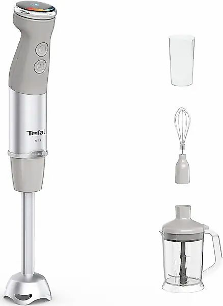 Tefal Stabmixer »HB67MB Quickchef+ 3-in-1 XL« 1000 W Zerkleinerer/Schneebes günstig online kaufen