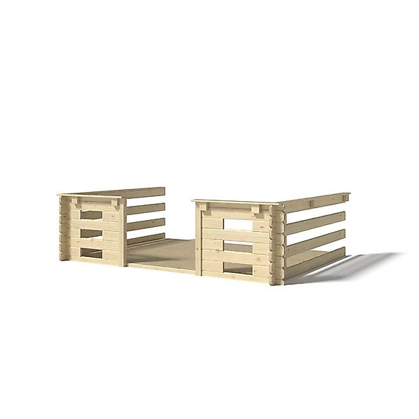 Altanka Veranda zum Gartenhaus 3x2 m   Farbe Holz   DOM142 günstig online kaufen