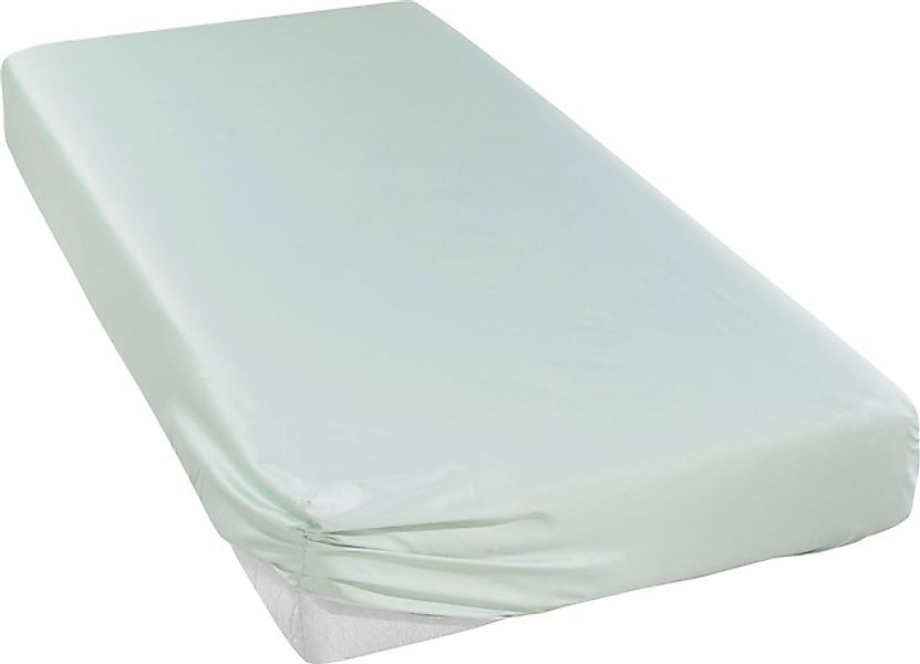 Curt Bauer Spannbettlaken »Uni-Mako-Satin in Gr. 90x200, 140x200 oder 180x2 günstig online kaufen