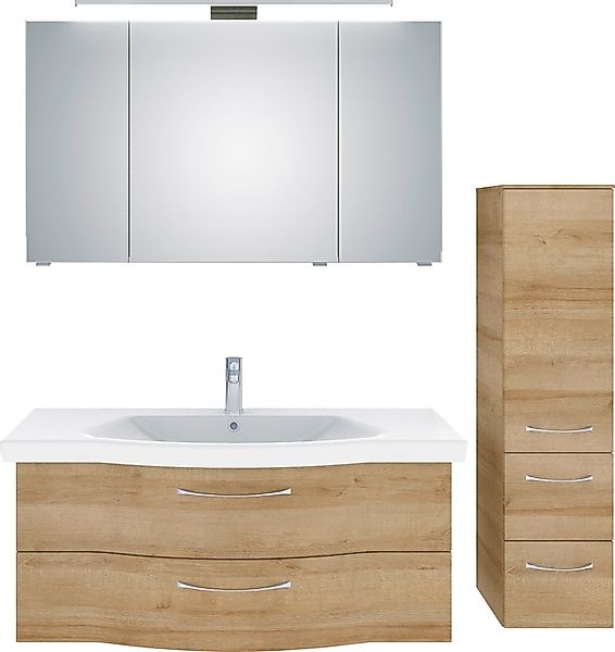 Saphir Badmöbel-Set »6005 Sprint 3-teilig, Keramik-Waschtisch mit LED-Spieg günstig online kaufen