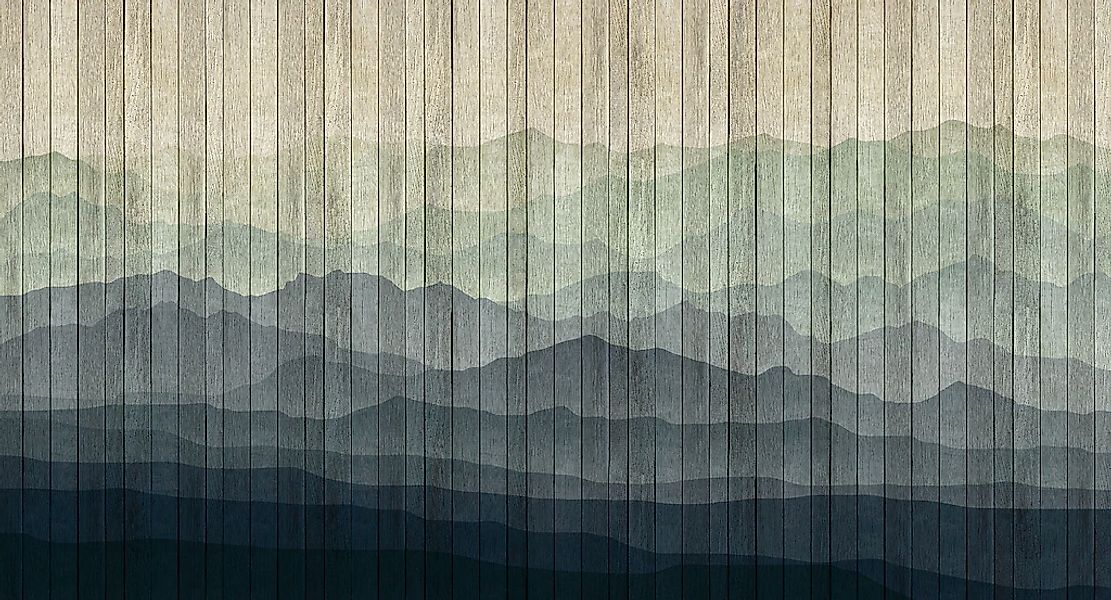living walls Fototapete "Walls by Patel Mountains 1" glatt Vlies, Wand, Sch günstig online kaufen