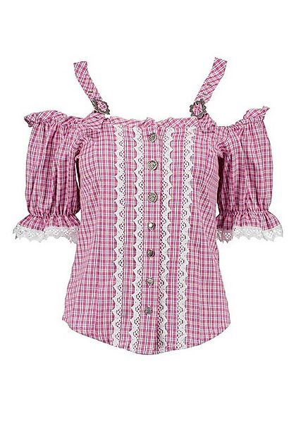 OS Trachten Trachtenbluse Kivori Tailliert, Bluse mit Trägern, Puffärmel, S günstig online kaufen